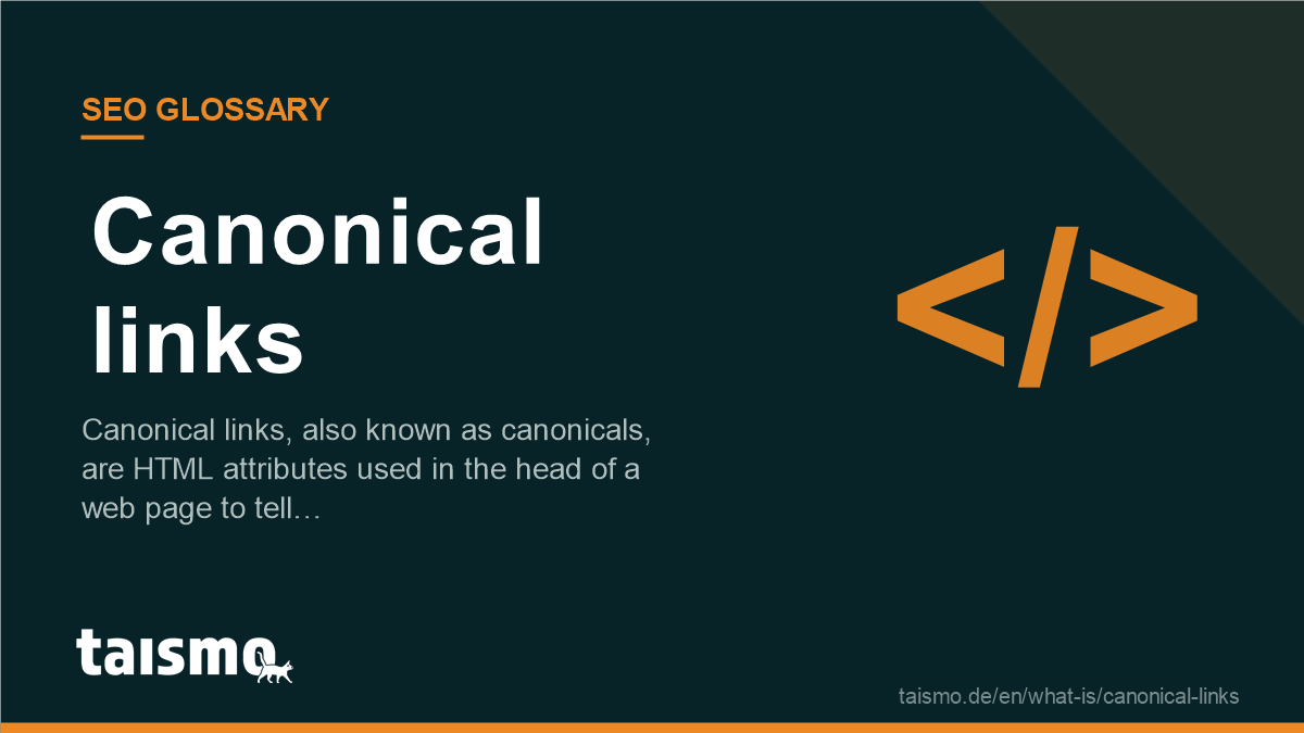 Canonical links: Canonical links, also known as canonicals, are HTML attributes used in the head of a web page to tell…