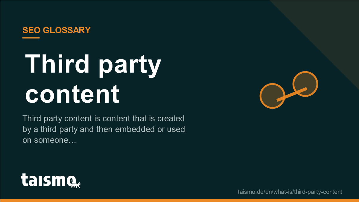 Third party content: Third party content is content that is created by a third party and then embedded or used on someone…