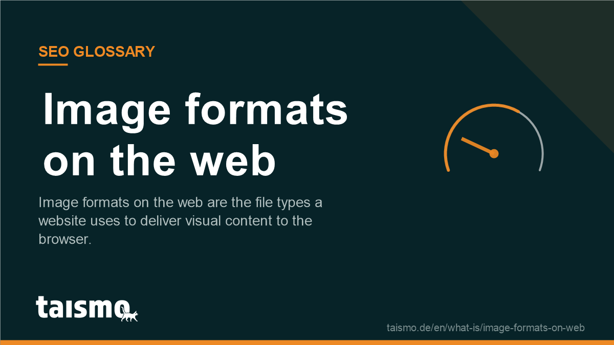 Image formats on the web: Image formats on the web are the file types a website uses to deliver visual content to the browser.