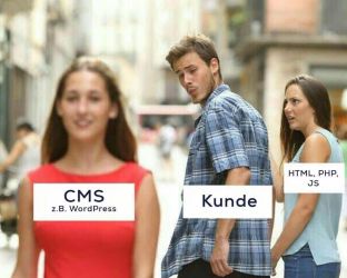 CMS versus HTML,PHP Programmierung