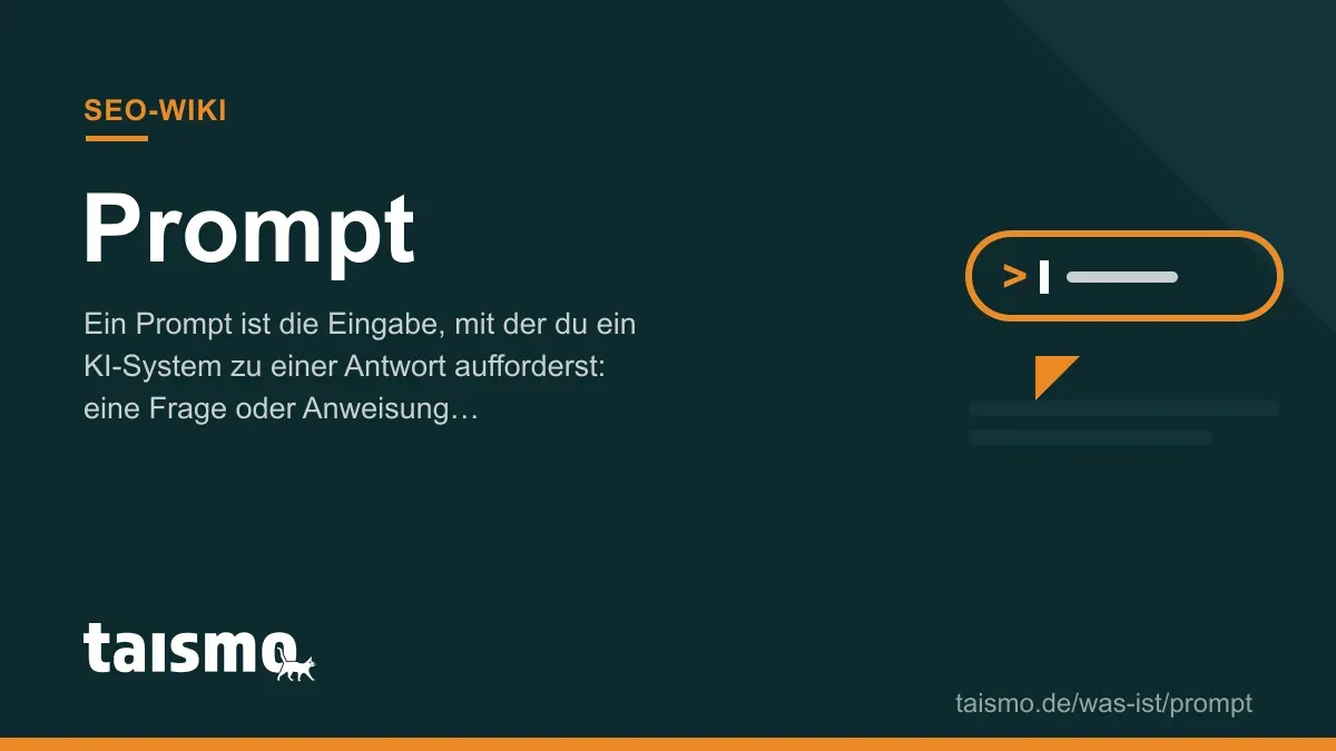 Prompt erklärt: Eingabefeld für ein KI-System, das aus der Eingabe eine Antwort erzeugt