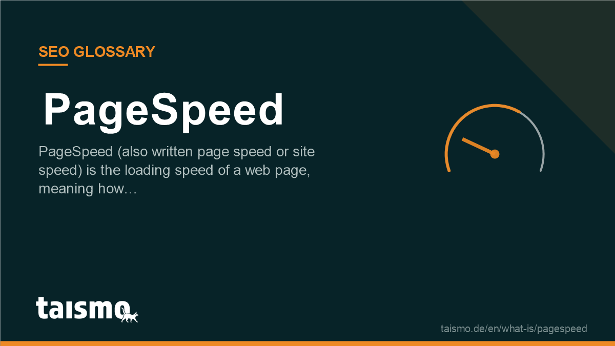 PageSpeed: PageSpeed (also written page speed or site speed) is the loading speed of a web page, meaning how…