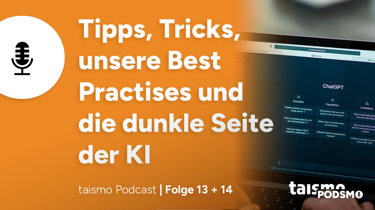 Podsmo Folge 13 +14: Die Doppelfolge rund um das KI-Tool. Tipps, Tricks, unsere Best Practises und die dunkle Seite der KI.