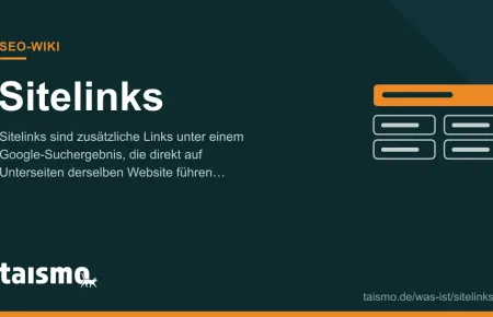 Sitelinks erklärt: Google-Suchergebnis mit vier zusätzlichen Links auf Unterseiten derselben Website