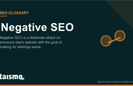 Negative SEO: Negative SEO is a deliberate attack on someone else's website with the goal of making its rankings worse.