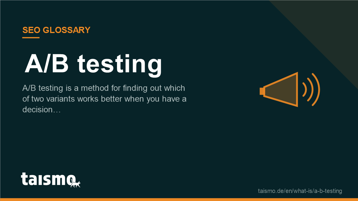 A/B testing: A/B testing is a method for finding out which of two variants works better when you have a decision…