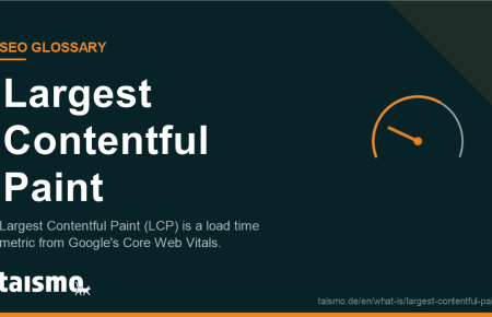Largest Contentful Paint: Largest Contentful Paint (LCP) is a load time metric from Google's Core Web Vitals.