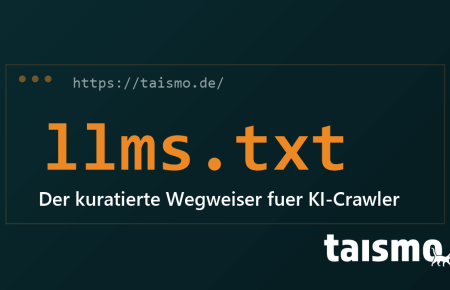 llms.txt: kuratierte Markdown-Datei im Web-Root als Wegweiser fuer KI-Crawler und Sprachmodelle