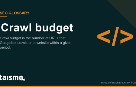 Crawl budget: Crawl budget is the number of URLs that Googlebot crawls on a website within a given period.