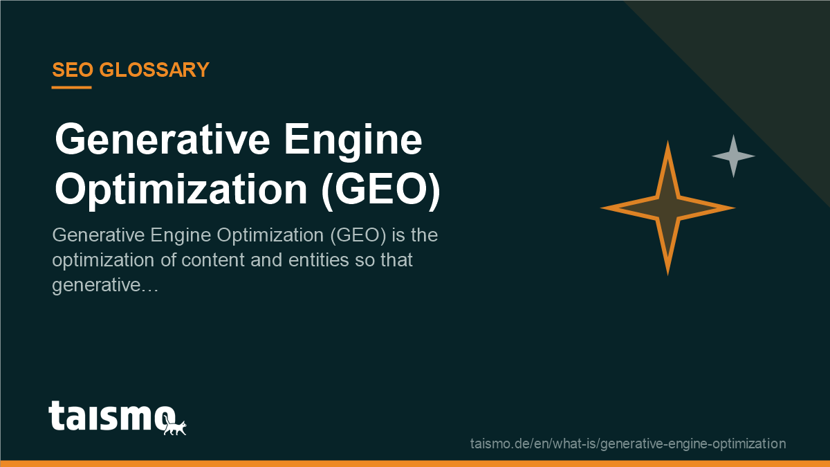 Generative Engine Optimization (GEO): Generative Engine Optimization (GEO) is the optimization of content and entities so that generative…