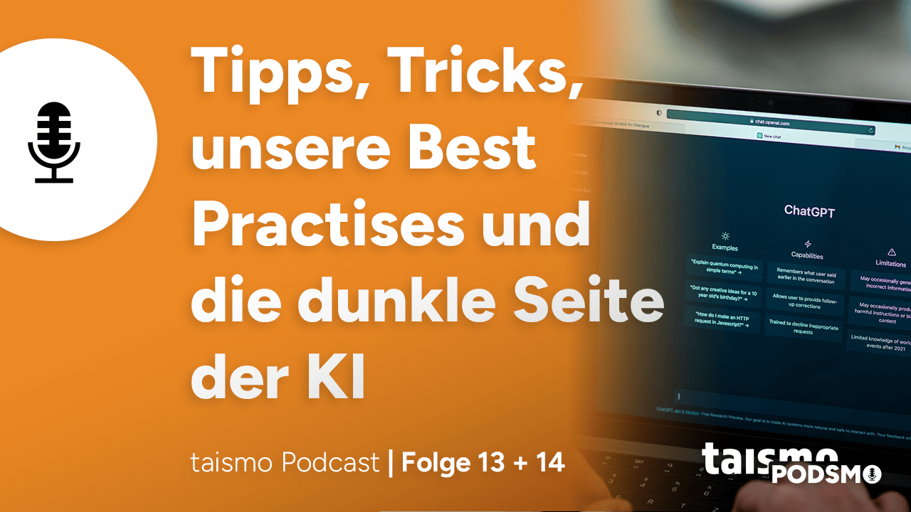 Podsmo Folge 13 +14: Die Doppelfolge rund um das KI-Tool. Tipps, Tricks, unsere Best Practises und die dunkle Seite der KI.