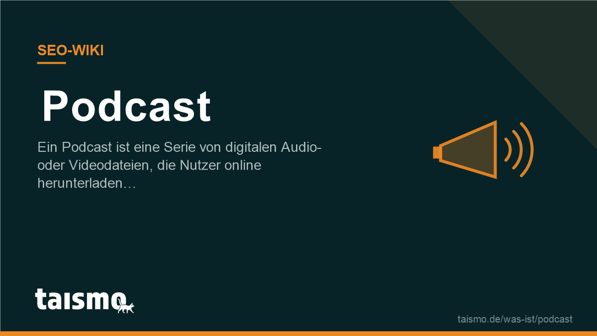 Podcast erklärt: Ein Podcast ist eine Serie von digitalen Audio- oder Videodateien, die Nutzer online herunterladen oder streamen können.