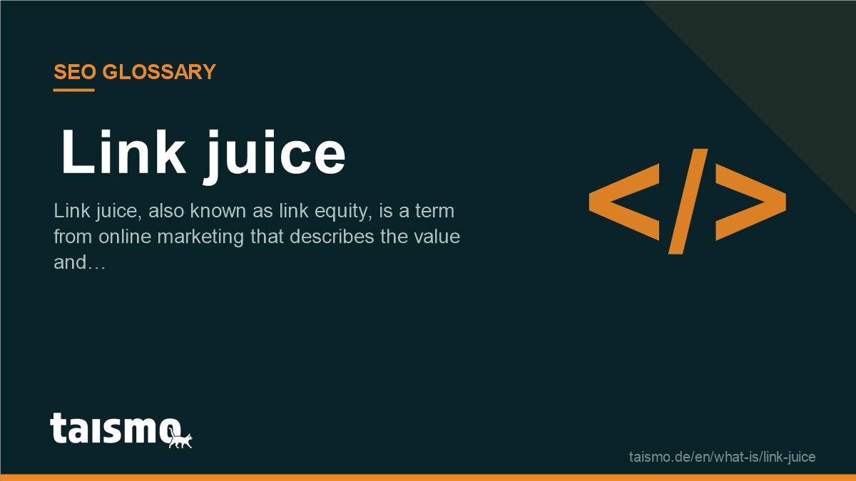 Link juice: Link juice, also known as link equity, is a term from online marketing that describes the value and…