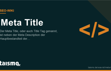 Meta Title erklärt: Der Meta Title, oder auch Title Tag genannt, ist neben der Meta Description der Hauptbestandteil der Snippets auf…