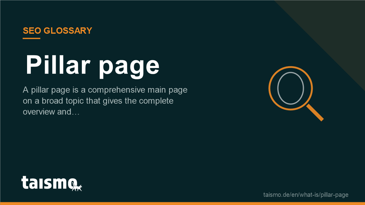 Pillar page: A pillar page is a comprehensive main page on a broad topic that gives the complete overview and…