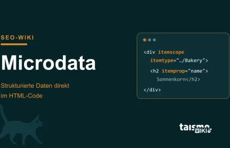 Microdata erklärt: strukturierte Daten mit itemscope, itemtype und itemprop direkt im HTML-Code, taismo SEO-Wiki