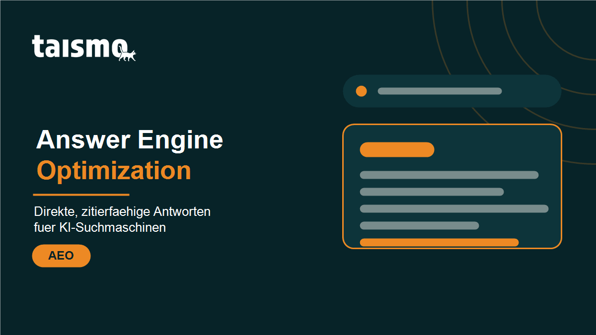Answer Engine Optimization (AEO) erklärt: Inhalte als direkte, zitierfähige Antwort für KI-Suchmaschinen wie AI Overviews, ChatGPT und Perplexity optimieren