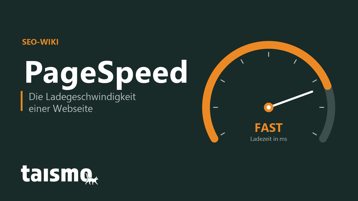 PageSpeed erklärt: die Ladegeschwindigkeit einer Webseite als Tachometer, gemessen mit Core Web Vitals und PageSpeed Insights
